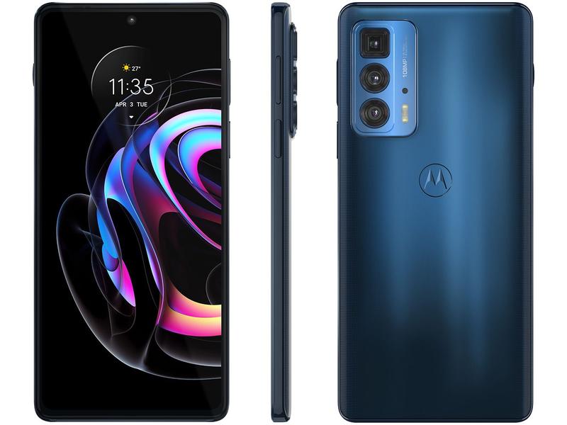 Smartphone Motorola Edge 20 Pro 256GB Azul 5G 12GB RAM Tela 6,7